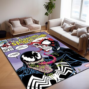 Spider-man Rug, Venom Area Rug, Teen Room Carpet, Housewarming Gift ...