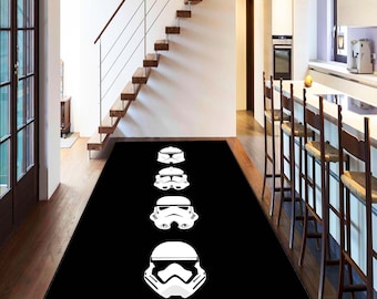 Star Wars Trooper Rug, Galactic Soldier Carpet, Sci-Fi Themed Rug, Space Wars Home Decor, Perfect Gift for Star Wars Fans, Runner Rug
