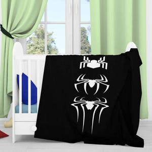Triple Spider Blanket, Super Heroes Blanket, Baby Hero Blanket, Soft Baby Blanket, Baby Gift, Fireplace Blanket, Christmas Gift, Spiderman