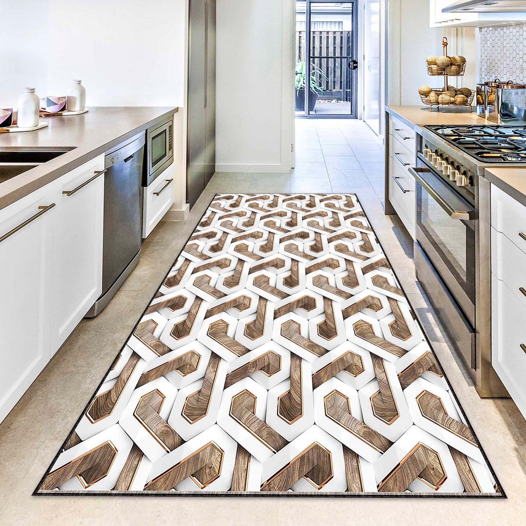 3D Marble Cube Rug, Modern Geometric Optical Illusion Carpet, Stylish ...