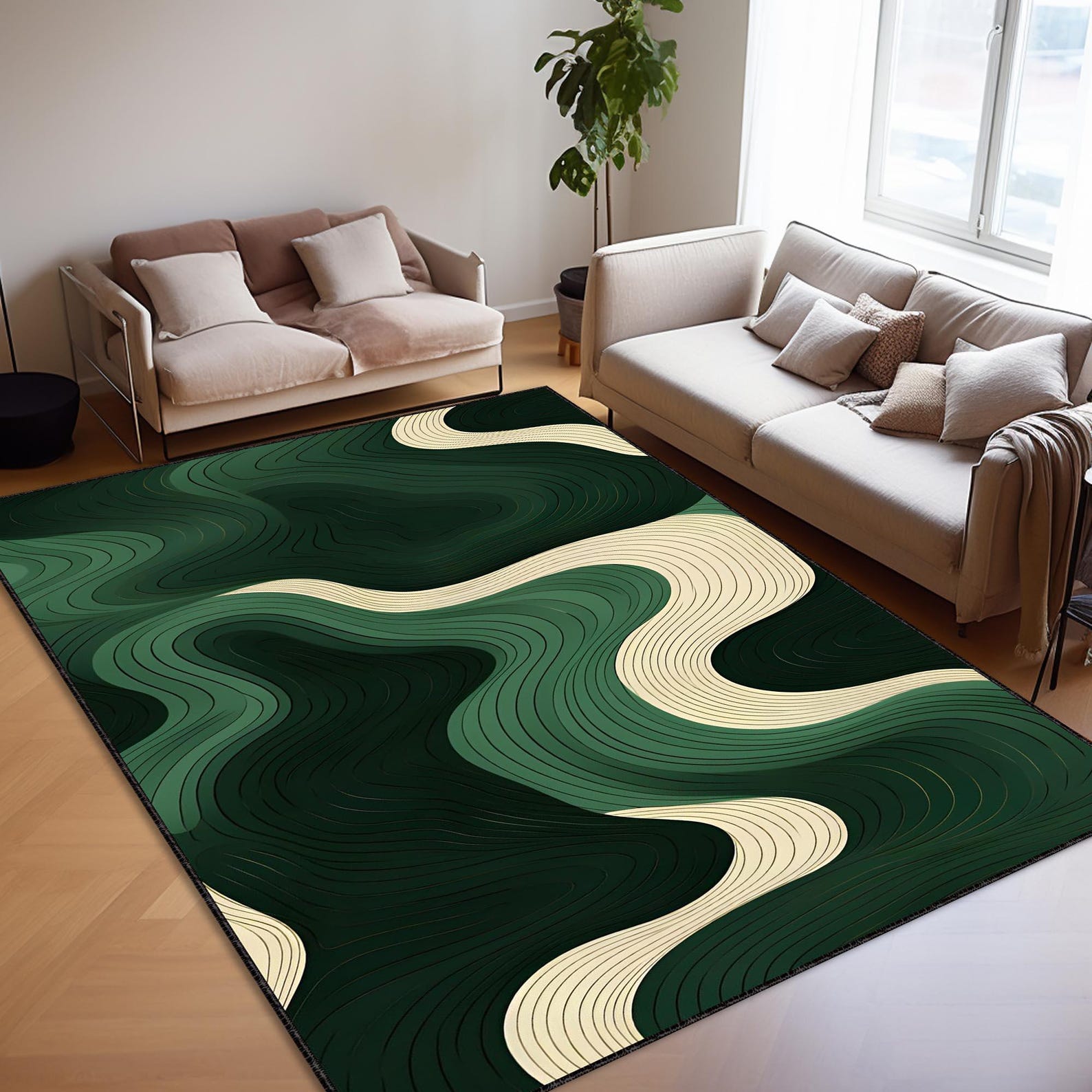 Moss Decor Rug, Moos Rug, Emerald Rug, Green Rug, Moos Green Rug, Flat ...