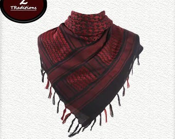 パレスチナのクーフィーヤ スカーフ حطة الكوفية الفلسطينية (本物の