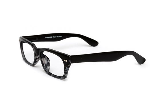 Matte Black Tortoiseshell Rectangular Reading Gla… - image 1