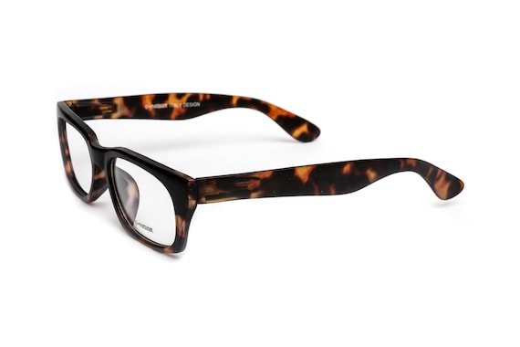 Rectangular Tortoiseshell Reading Glasses - Matte… - image 1