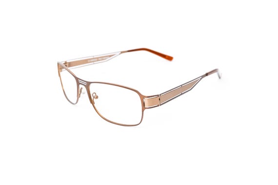 Rectangular Titanium Bronze Reading Glasses, Pres… - image 1