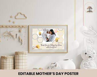 Personalized Mother's Day Handprint Craft: Photo Keepsake (Digital Download)