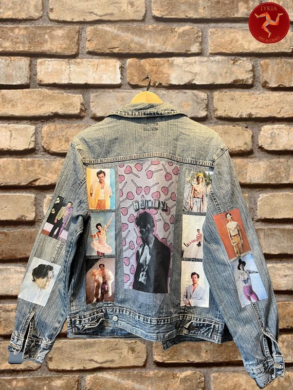 Vintage Music Icon Denim Jacket Harry Styles Art and Photos Etsy Canada
