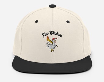 Fire Chickens NOLL/SOLL Gorra de béisbol/plana Snapback