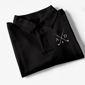 Embroidered Custom Polo Shirt, Personalised Monogrammed Golf Sports Shirt