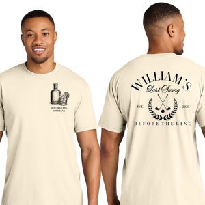 Bachelor Party Shirt, Bachelor Trip Printed Shirts, Last Swing Before The Ring, Golf Bachelor Party Shirts, Mens Trip Groom Party Shirts