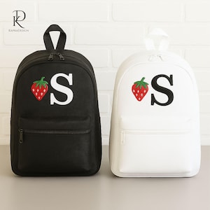 Custom Embroidered Kids Backpack, Personalised Name Back to School Bag, Toddler Rucksack Printed Bag for Boys Girls, Nursery Gift for Kids