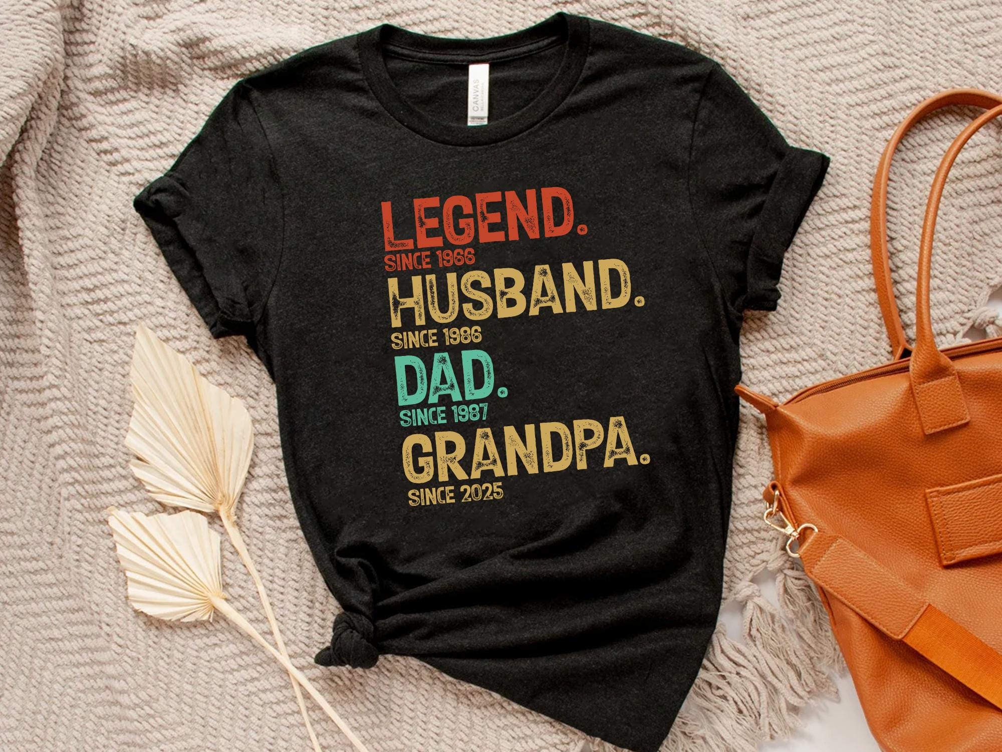 Legend Dad Grandpa Husband Tees, Personalised Dad Grandpa Shirt