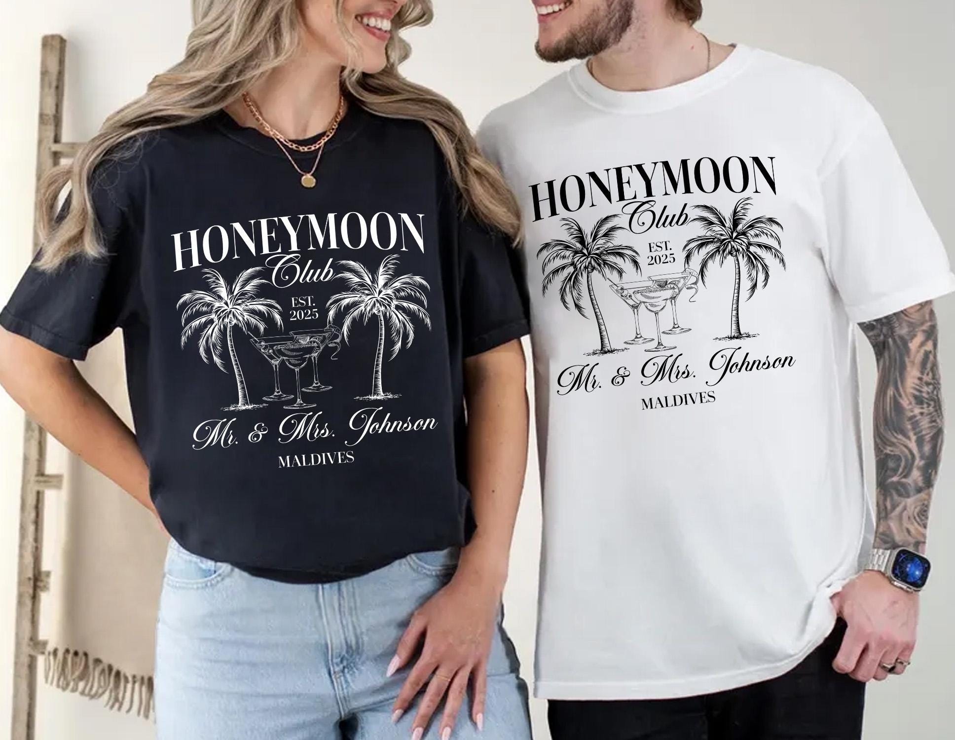 Couples Honeymoon Vacation Shirts, Mr and Mrs Matching Shirts, Just Married Shirt, Hubby Wifey Shirts, His & Hers Gifts, Honeymoon Vibes Tee