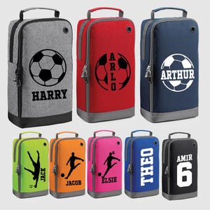 Custom Football Boot Bag with Name, Personalised Football Bag for Kids, Soccer Boot Gym Kit Bags, Soccer Bag, Customised Football Lover Gift
