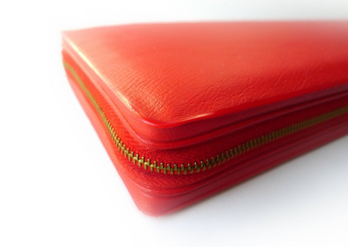 Vintage Bernat Aero Knitting Needles Set Bright Red Case Made Etsy