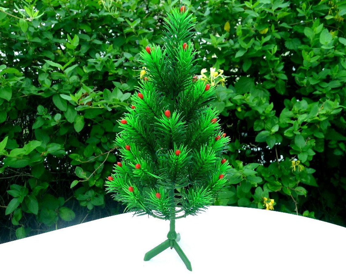 Vintage Christmas Tree Plastic 1960's Retro Holiday Etsy