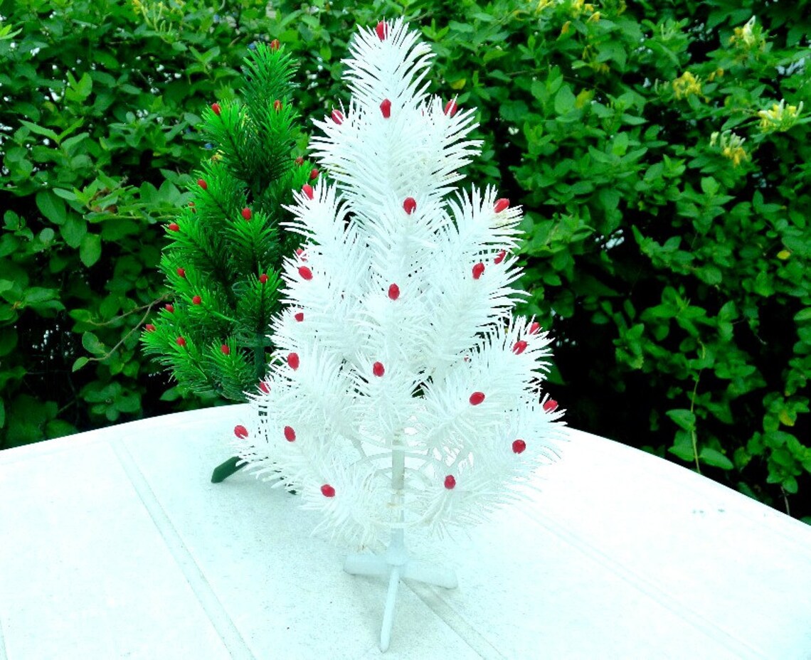 Vintage Christmas Tree Plastic 1960's Retro Holiday Etsy