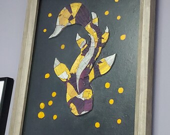 Koi Fish 1 - Wood Mosaic Art