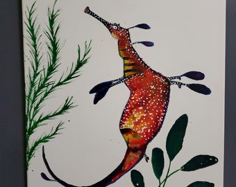 Weedy Sea Dragon - Original Painting on Canvas