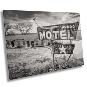 Hondo Motel Neon Sign Photo: Texas Roadside Art, Retro Decor