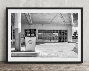Route 66 Gas Station Photo: Vintage Union 76 Americana Wall Art