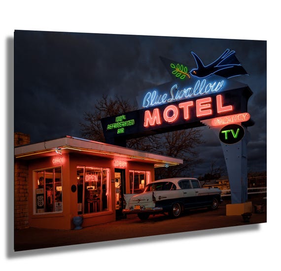Neon Road Motel Route
