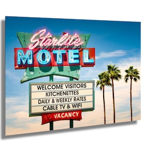 Starlite Motel Mid Century Modern Art Photography - Mesa AZ Fine Art Print on Premium Paper, Canvas & Metal Wall Decor