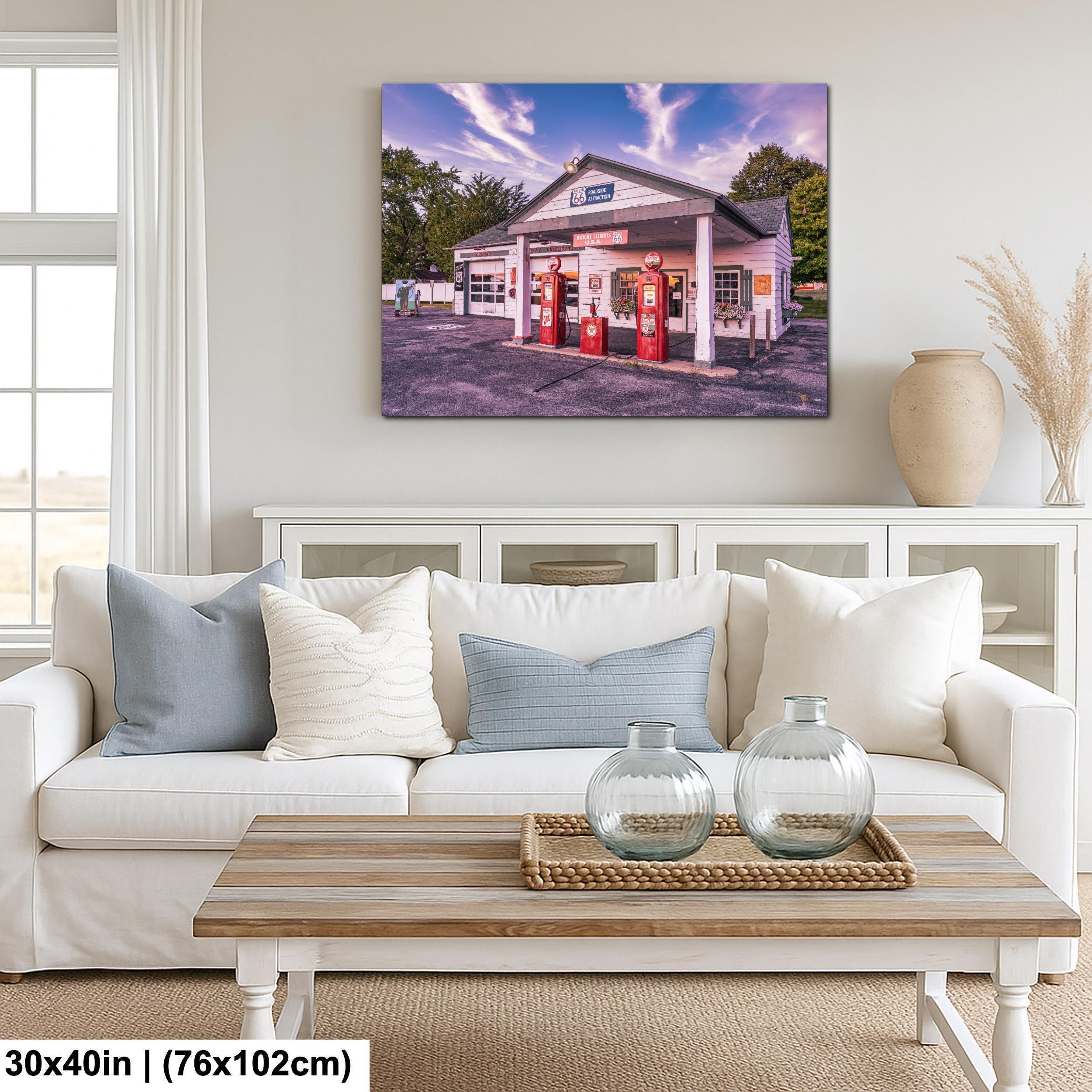 Route 66 Texaco Gas Station Photo: Vintage Americana Wall Art - Etsy