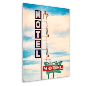 Starlite Motel Diving Lady Sign Art Print: Mid Century Modern Photography, Mesa AZ
