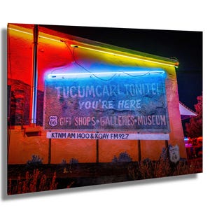 Blue Swallow Motel Print: Route 66 Neon Sign, Tucumcari Wall Art