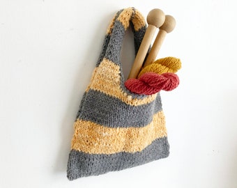 Knit Project Tote Bag Pattern- Beginner
