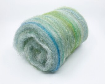 Wool Fiber Batt- Ocean Vibes