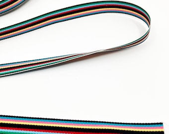 1/2 ruban tissé arc-en-ciel