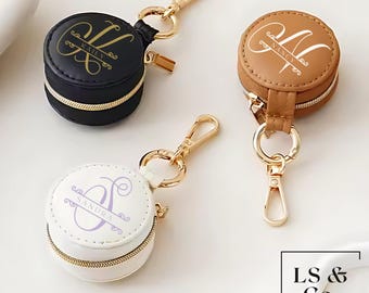 Mini Gym Ring Holder Travel Jewelry Box,Leather Ring Holder, Gift Travel Jewelry Case Keychain Ring Holder Bridesmaid Gift Wedding Gift