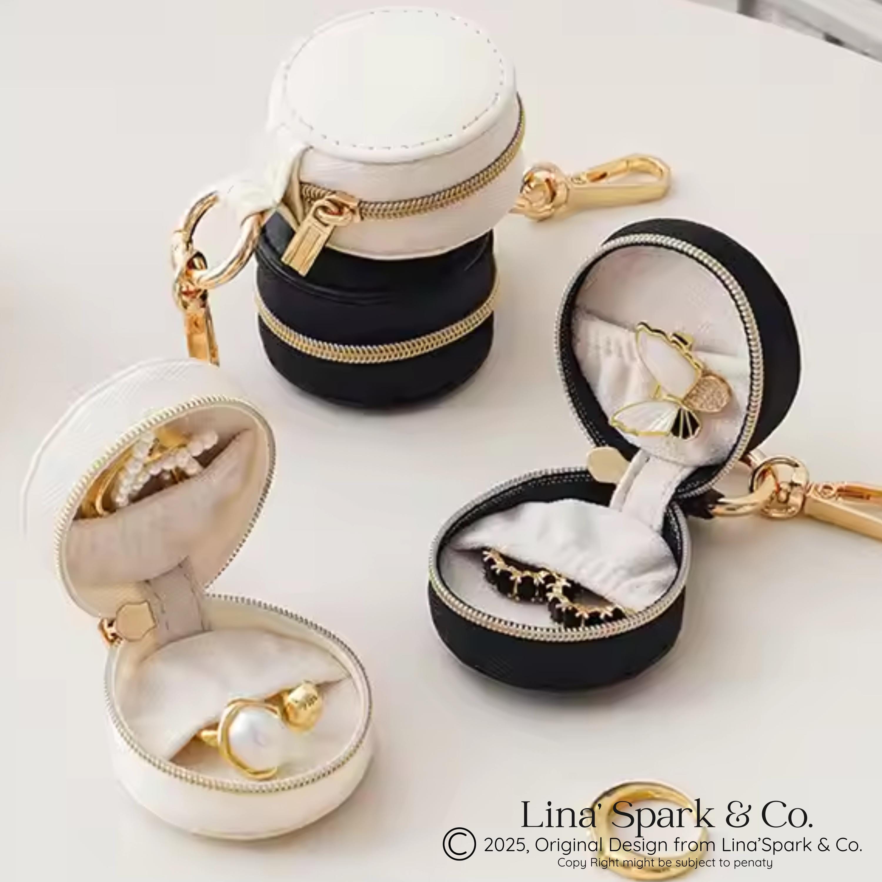 Mini Gym Ring Holder, Leather Ring Holder, Gift Travel Jewelry Case Keychain Ring Holder Bridesmaid Gift Wedding Gift, Custom Logo, Custom