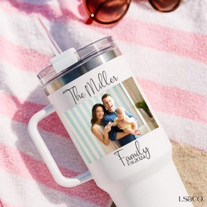 Custom 40oz Tumbler, Birthday Gift for Her, Insulated Cup, Bride Gift, Wedding Gift, Personalized Couples Gift, Anniversary Gift