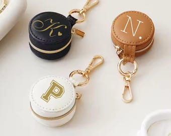 Mini Gym Ring Holder Travel Jewelry Box,Leather Ring Holder, Gift Travel Jewelry Case Keychain Ring Holder Bridesmaid Gift Wedding Gift