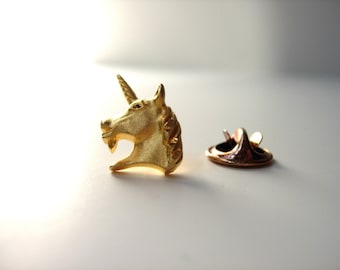 Gold tone Unicorn Clutch Pin