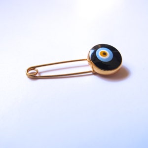 Gold Tone Evil eye Pin image 2