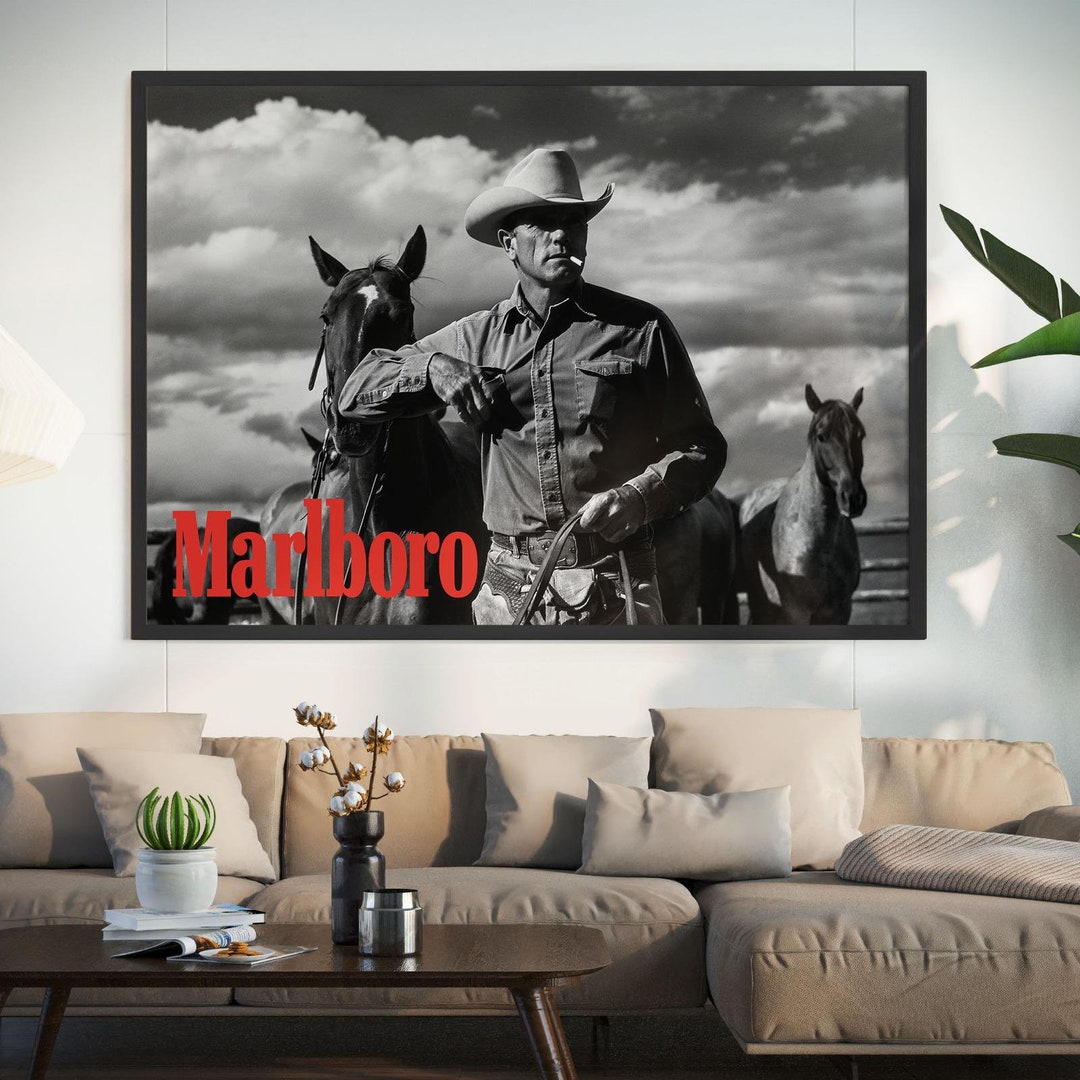 Marlboro Poster Marlboro Vintage Poster Marlboro Cigar Marlboro Retro ...