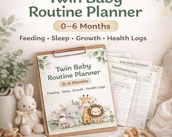 Twin Routine Planner 0-6 months