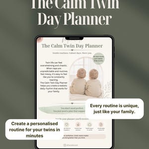 Personalised Twin Routine Planner | Interactive Schedule Generator (Digital Download)