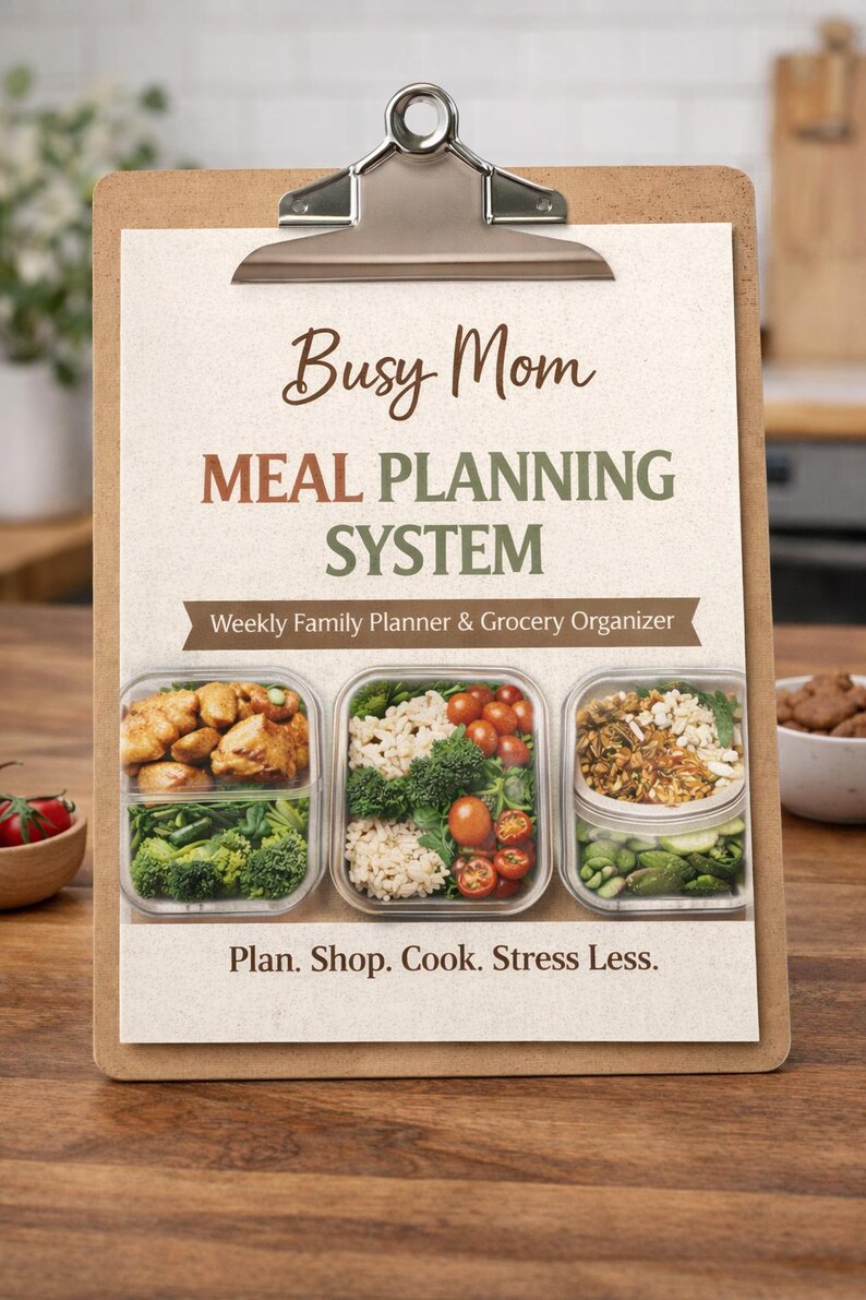 Busy Mom Meal Planner - Etsy