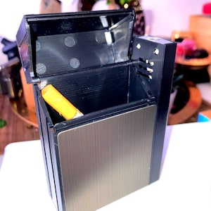 Windproof Lighter & Storage Box Multifunctional Jet Flame, Gadget Gifts For Dad Cyberpunk Lighters BBQ Outdoor Candle Camping Blow Torch