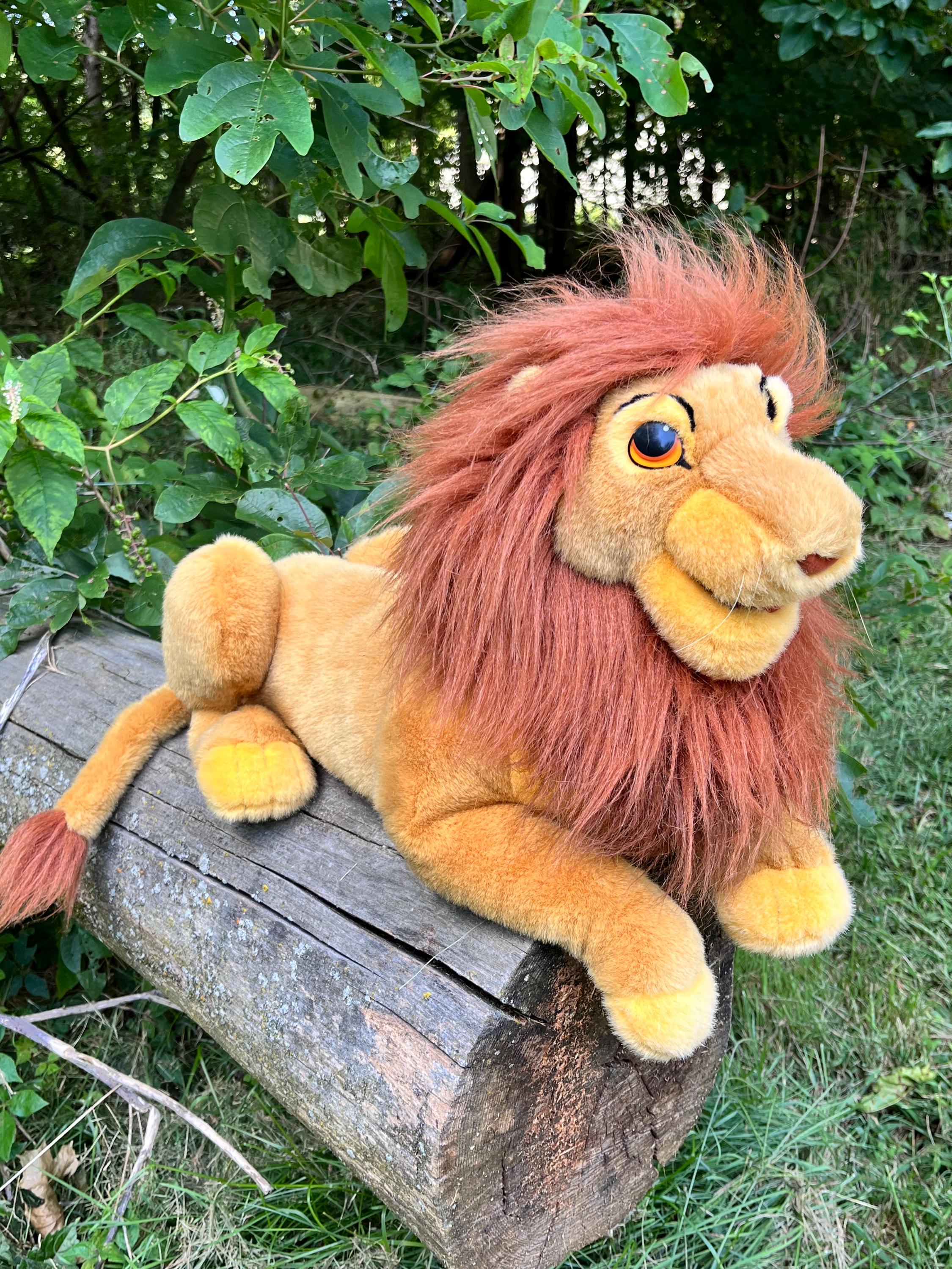 c. 1994 Lion King Adult Simba Plush Puppet Large Sold at Disney Store Parks