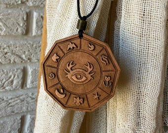 Collier talisman œil chamanique – Symbole de protection et de sagesse intérieure