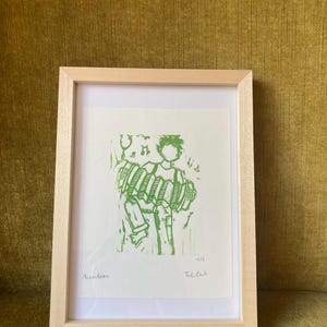 Impression artisanale « Accordéon »