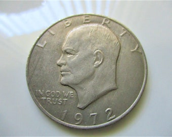 1972 Eisenhower Dollar. Copper-Nickel clad. KM# 203