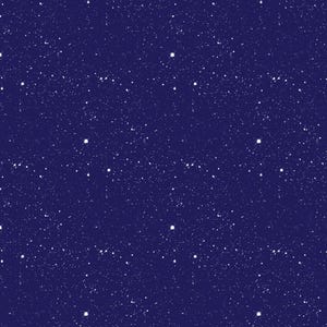 May include: A dark blue background with a repeating pattern of white dots, simulating a night sky filled with stars. The dots are of different sizes and are scattered across the surface. This design is suitable for various applications.