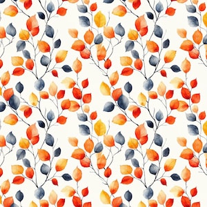 Tiny Autumn Leaves! 100% Cotton Fabric NEW Forest Woodland Design Metres/Fat/Long/Quarters Quilting Patchwork Crafting Sewing Dressmaking!